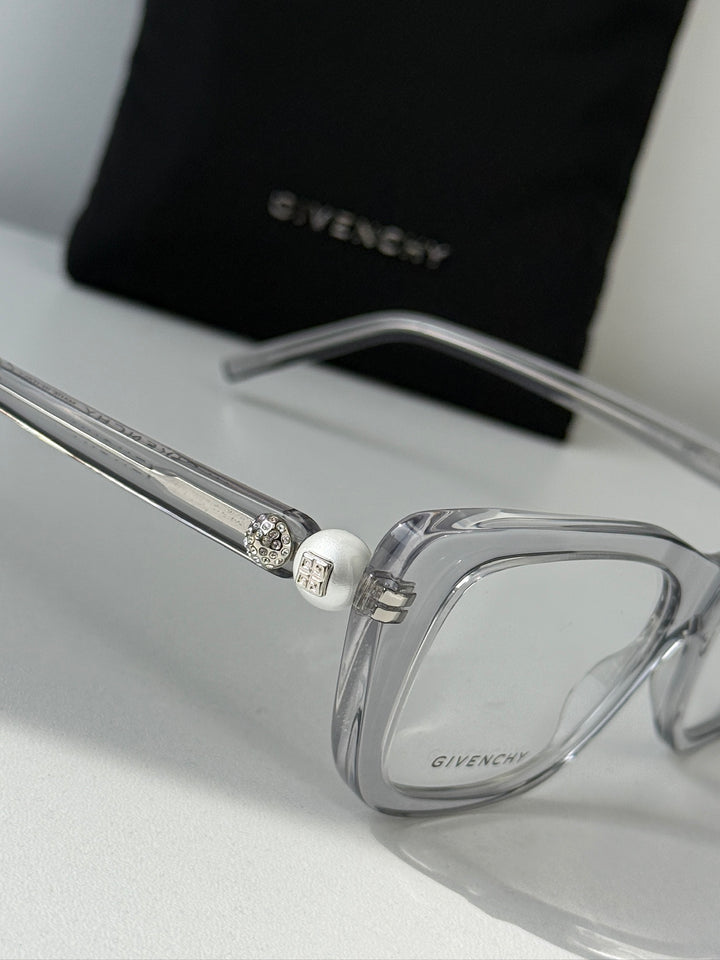 Givenchy GV50047I Transparent Grey Pearl Cat Eye Frames
