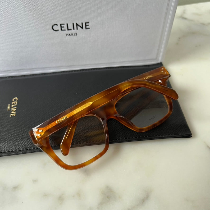 Celine CL50047I Brown Square Eyeglasses Frames