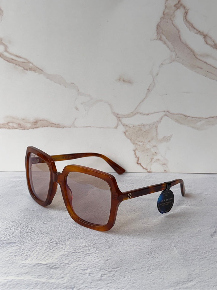 Gucci GG1318S Photochromic Square Sunglasses in Brown