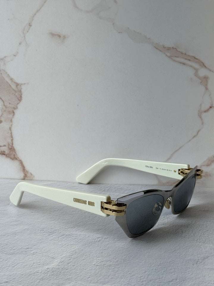 Dior CDior B3U Cat Eye Sunglasses in Silver