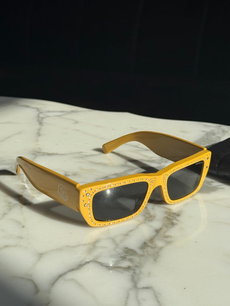 Moncler ML252-P Palm Angels Sunglasses in Yellow