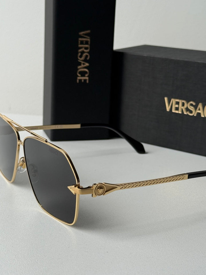 Versace VE2284 Avanti Aviator Sunglasses in Gold