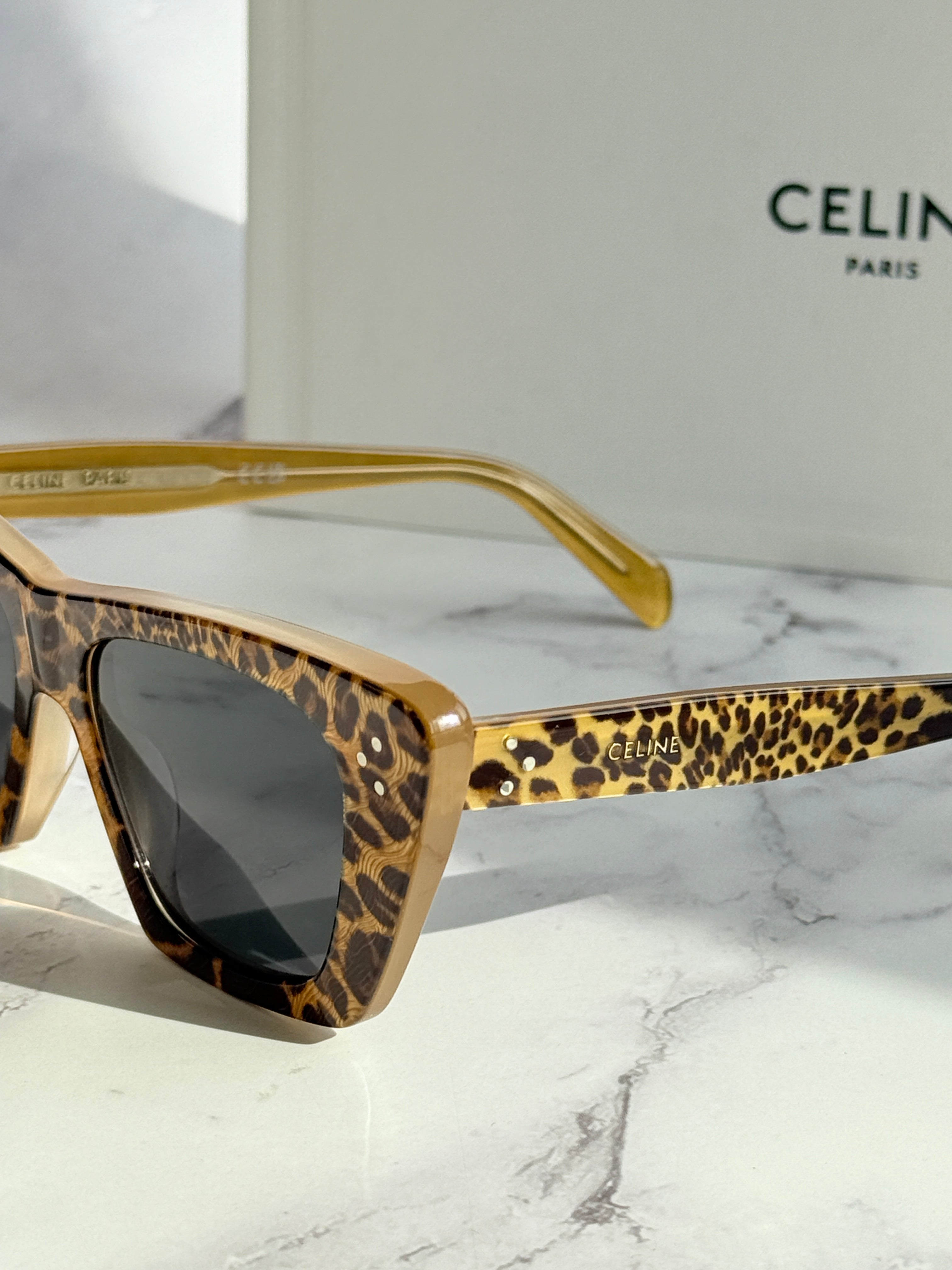 Celine CL40187I Cheetah Cat Eye Sunglasses – Designer Daydream