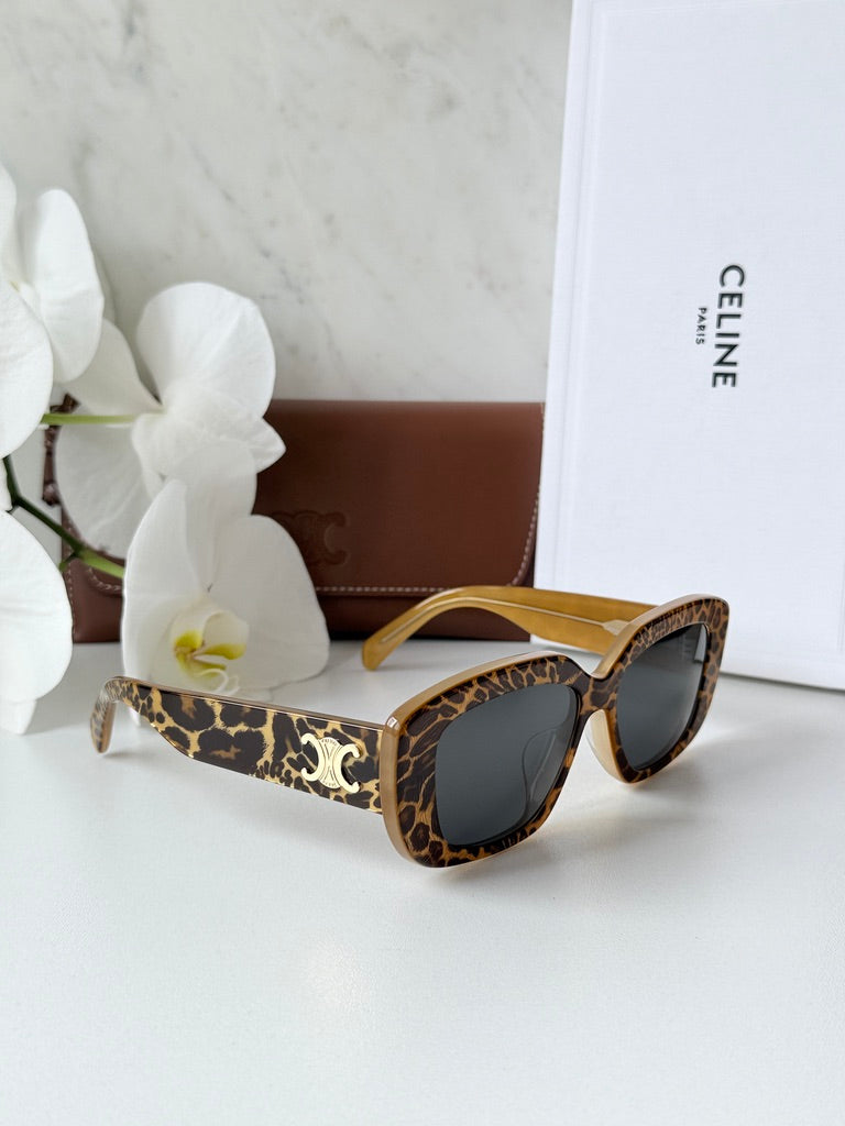 Celine CL40216U Triomphe Animal Print Sunglasses