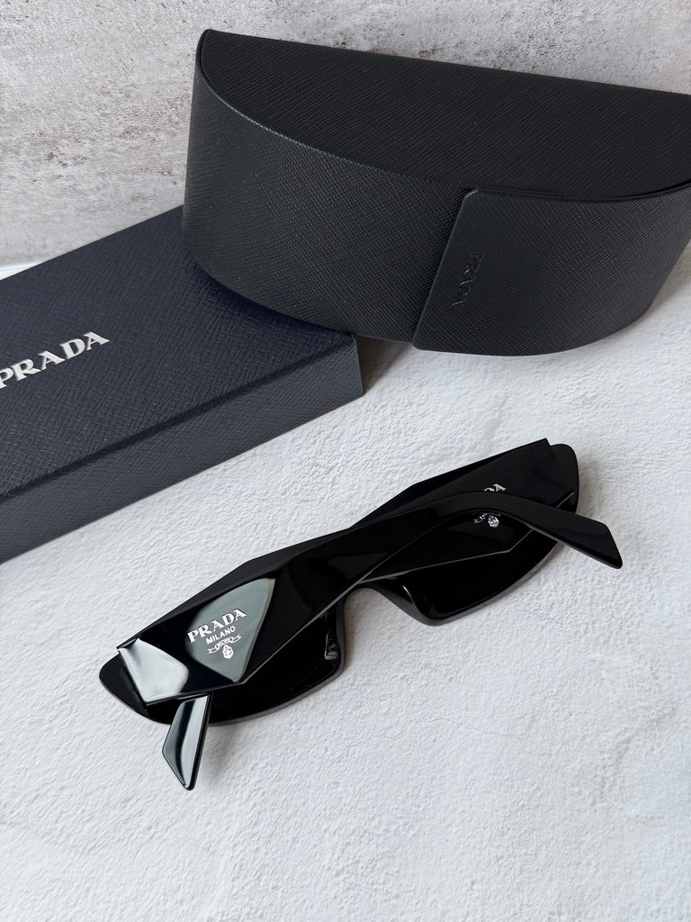 Prada PR B16S Sunglasses in Black