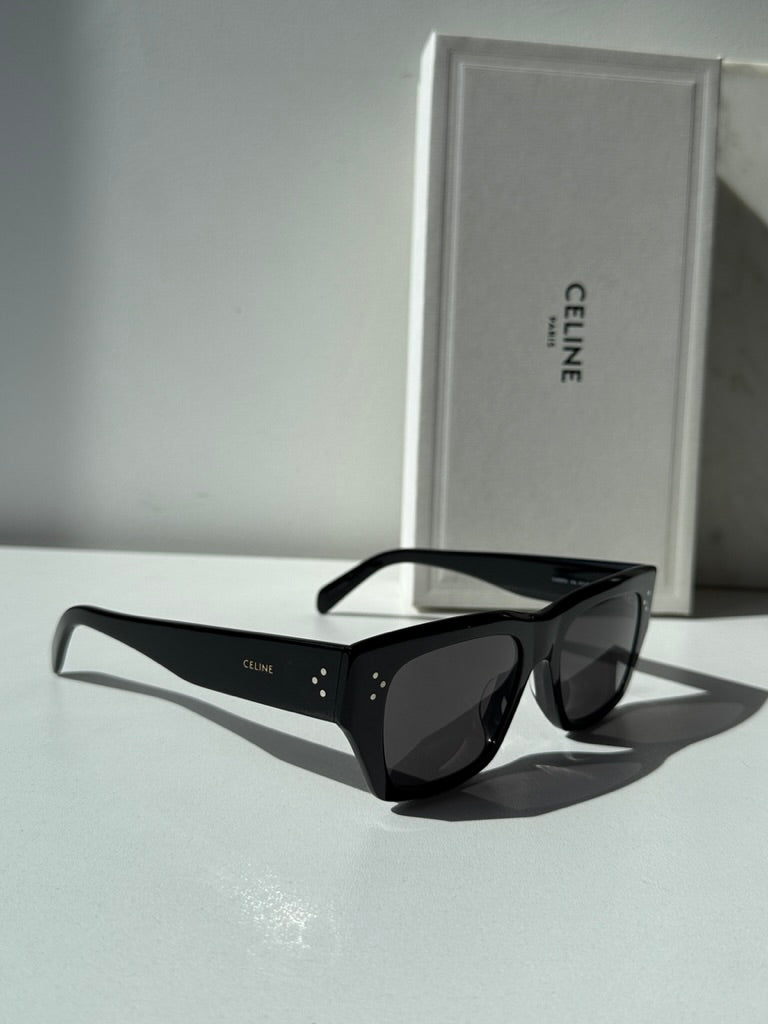 Celine CL40297U 3 Dots Black Unisex Sunglasses