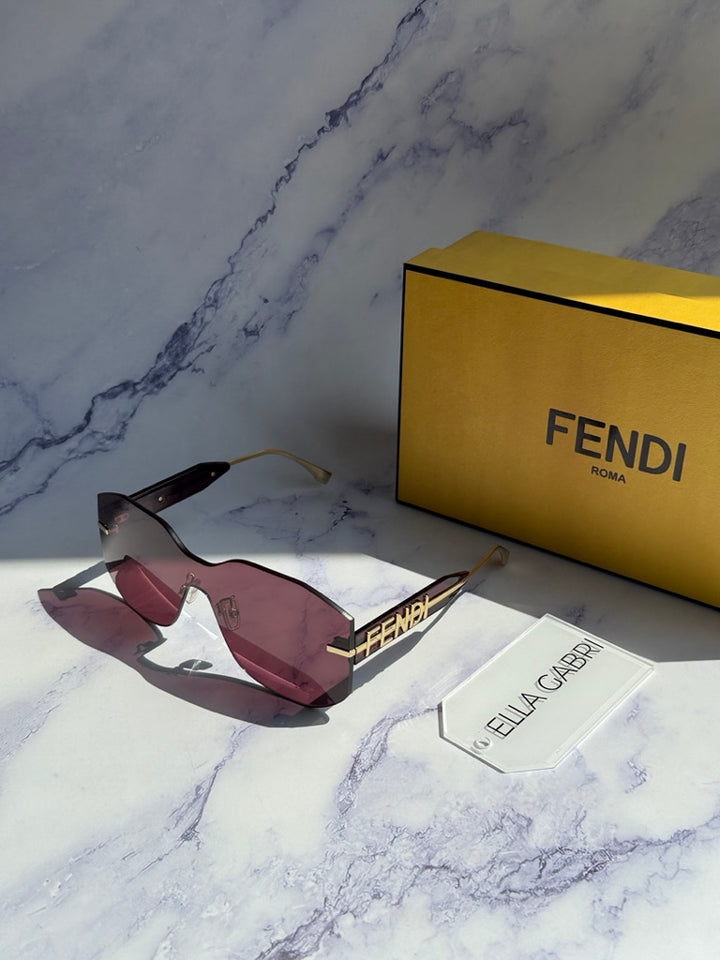 Fendi FE40067U Fendigraphy Burgundy Sunglasses