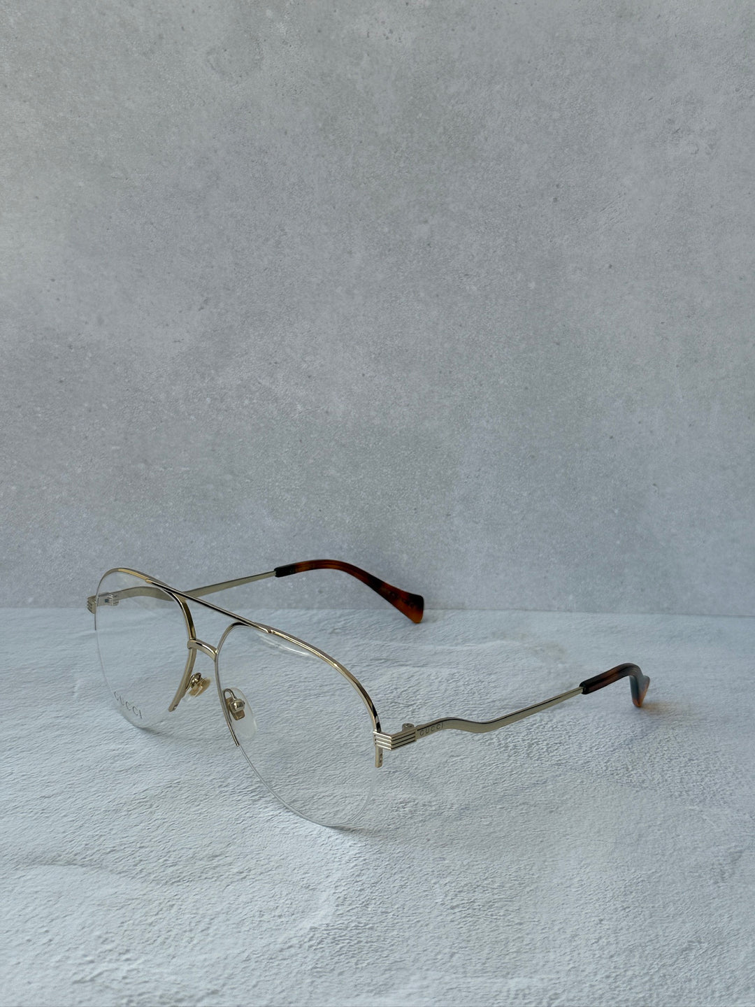 Gucci GG0971O Oversized Aviator Frames in Gold