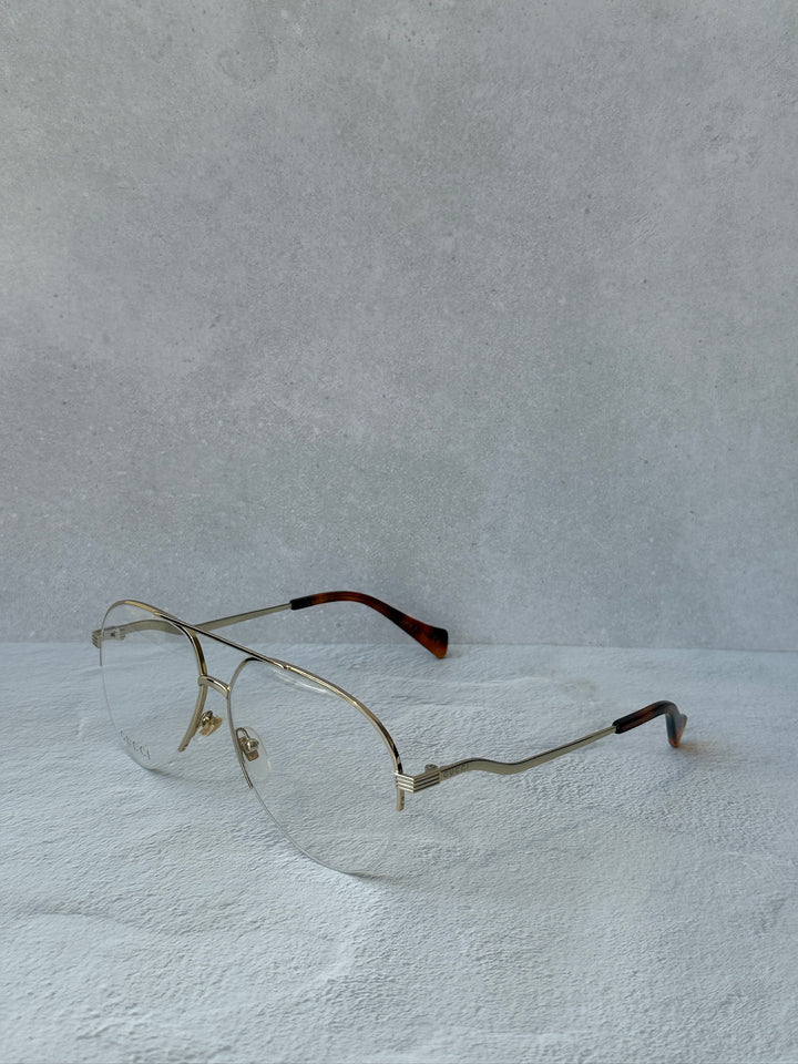 Gucci GG0971O Oversized Aviator Frames in Gold