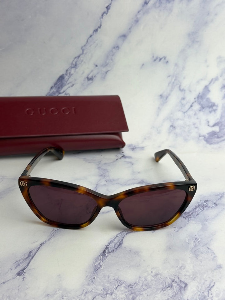Gucci GG1815S Cat Eye Sunglasses in Havana Brown