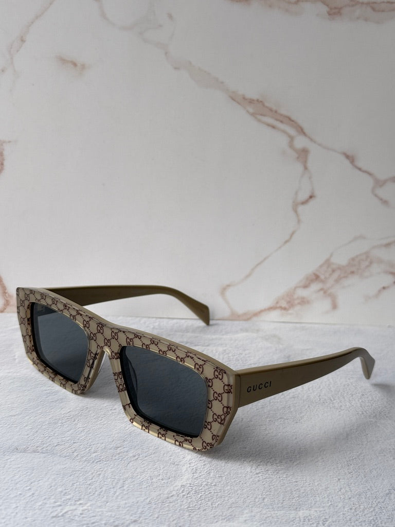 Gucci GG1220S Gafas de sol de aviador con monograma verde