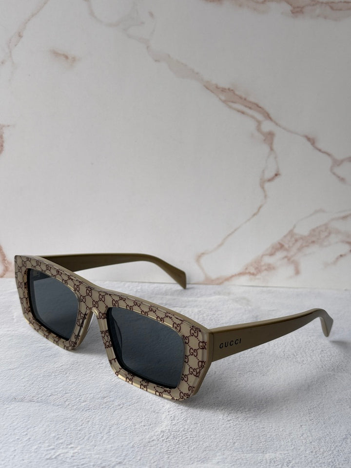 Gucci GG1220S Gafas de sol de aviador con monograma verde