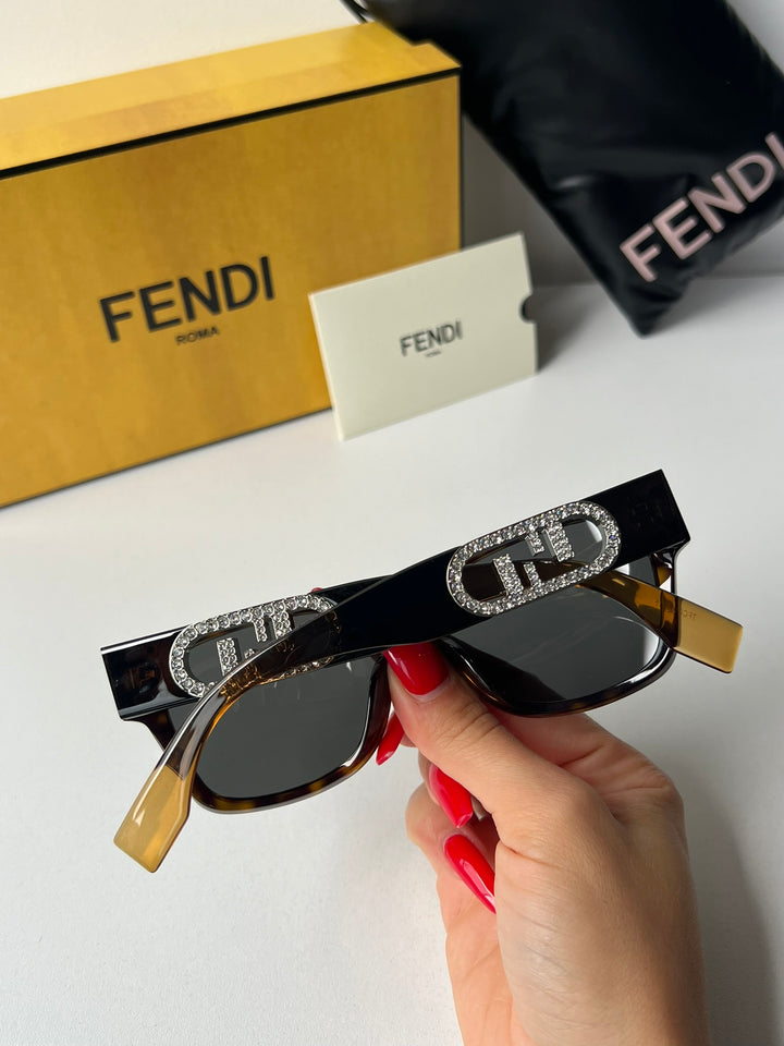 Fendi FE40081I Crystal Logo Sunglasses