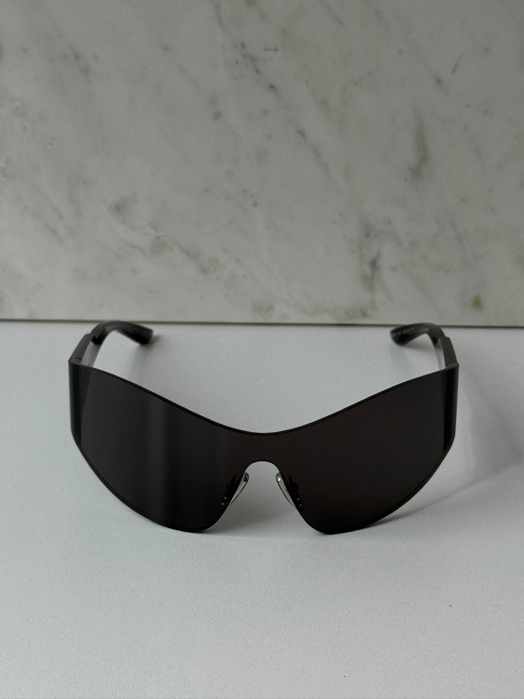 Balenciaga BB0257S Mask Sunglasses in Black