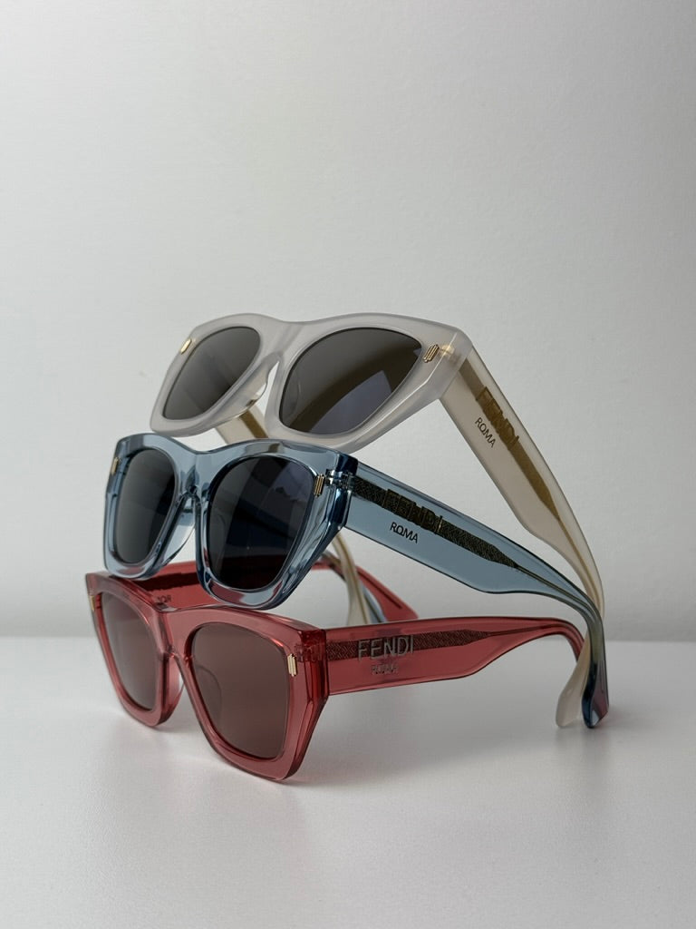 Fendi Roma FE40100I Sunglasses in Ivory – Designer Daydream