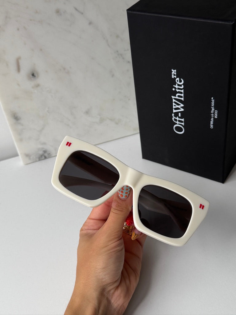 Off White Selma Sunglasses in White