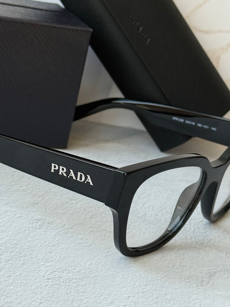 Prada PR C06V Butterfly Eyeglasses Frames in Black