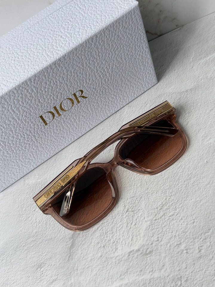 Dior Signature S7F Sunglasses in Transparent Pink