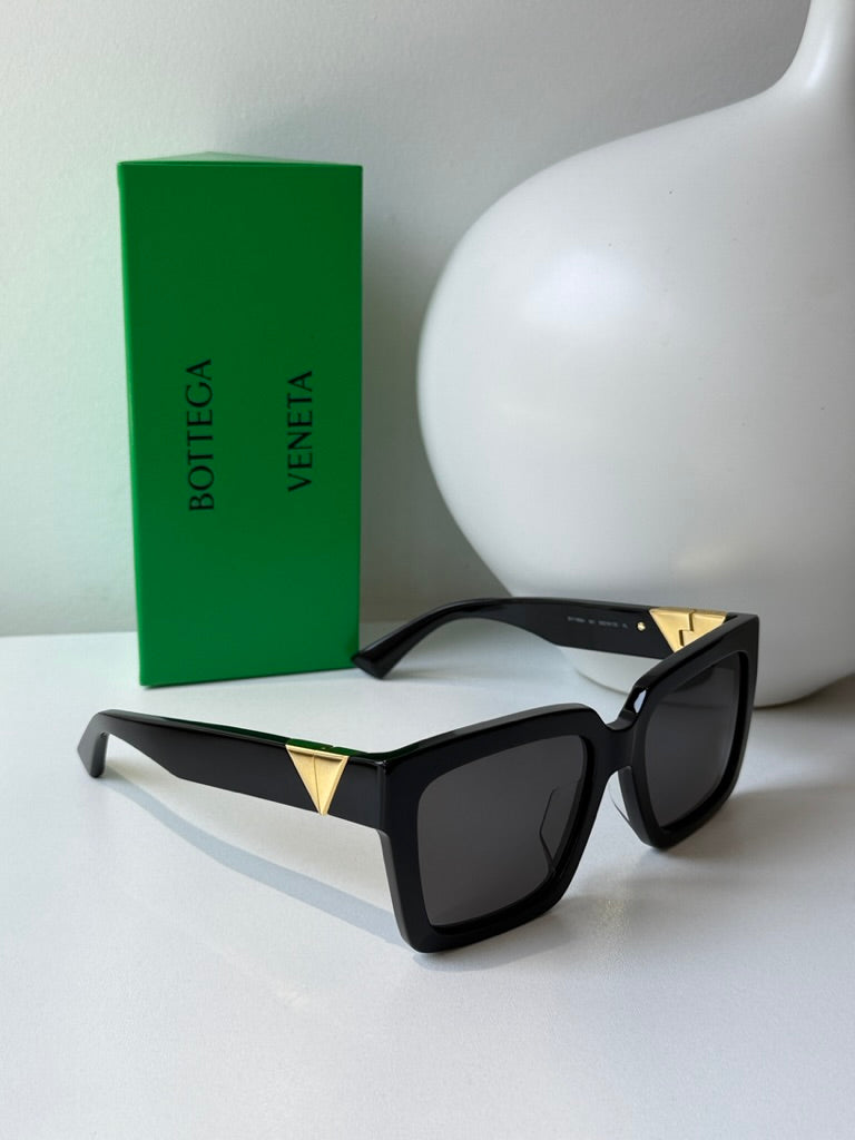 Bottega Veneta BV1198SA Square Black Sunglasses