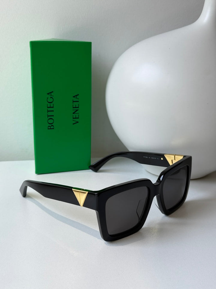 Bottega Veneta BV1198SA Square Black Sunglasses