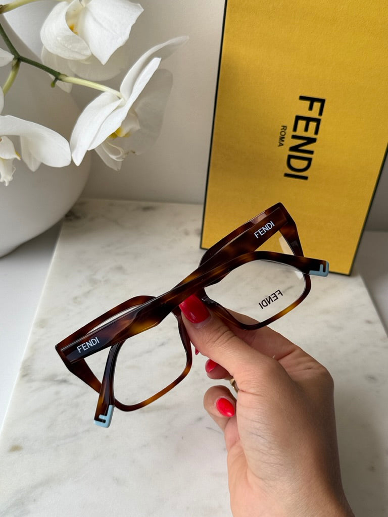 Fendi FE50002I Brown Oversized Frames