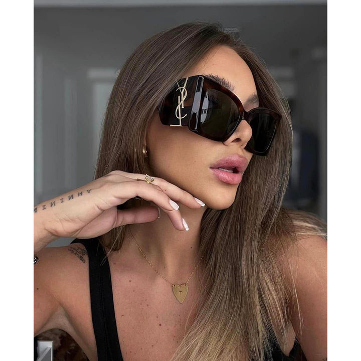Saint Laurent Blaze SLM119 Sunglasses in Brown