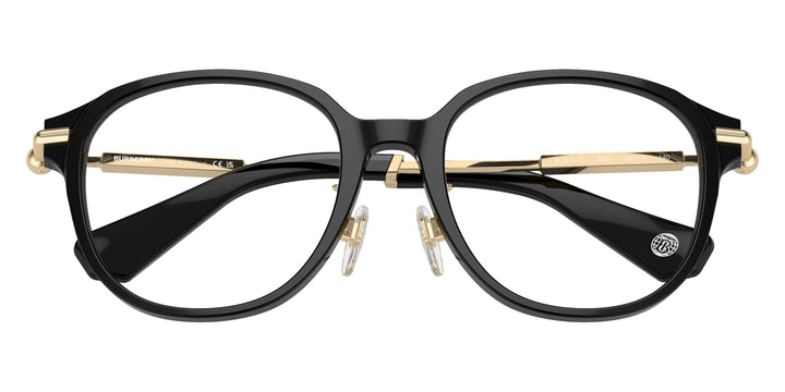 Burberry BE2412D Black Rounded Unisex Frames