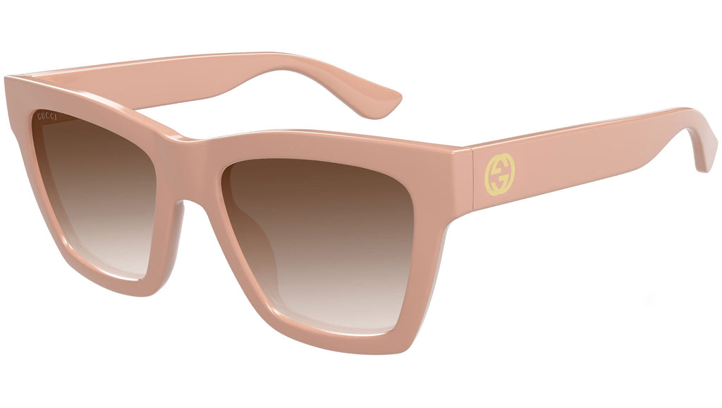NEW AUTHENTIC Gucci Cat-Eye GG1714S Nude/salmon pink logo sunglasses Gucci GG1714S Cat Eye Sunglasses in Rose Blush – Designer  main image 3