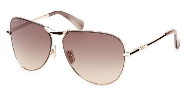 Max Mara MM0134 Miller Sunglasses in Gold Brown