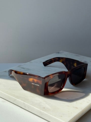 Saint Laurent SL654 Sunglasses in Havana Brown