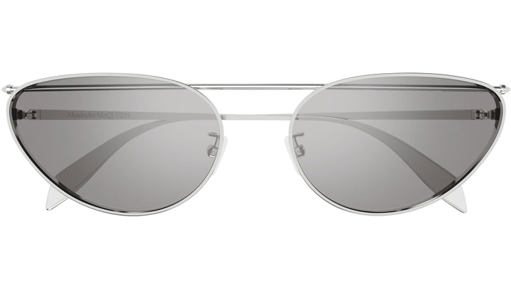 Alexander McQueen AM0424S Silver Cat Eye Sunglasses