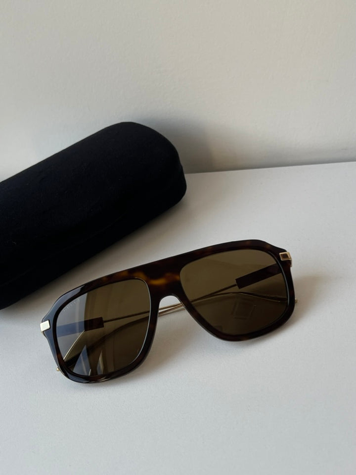 Gucci GG1309S Brown Aviator Sunglasses