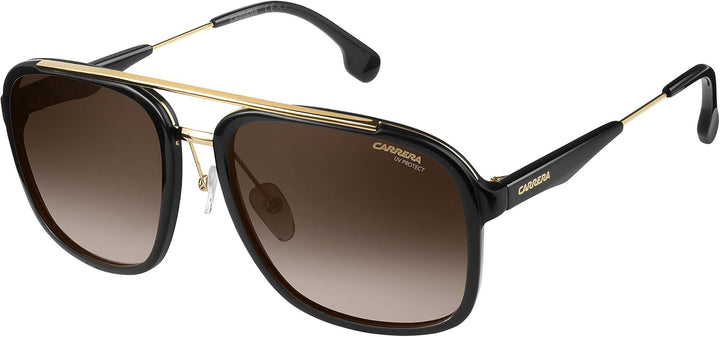 Carrera 133/S Aviator Sunglasses in Black Gold