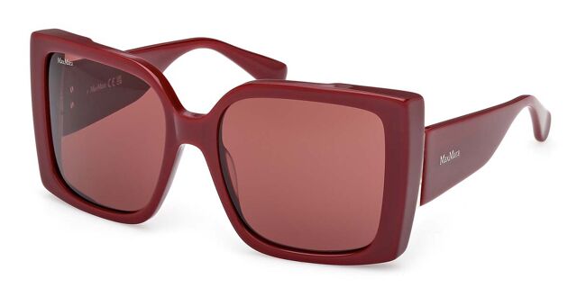 Max Mara MM0131 Oversized Sunglasses in Bordeaux