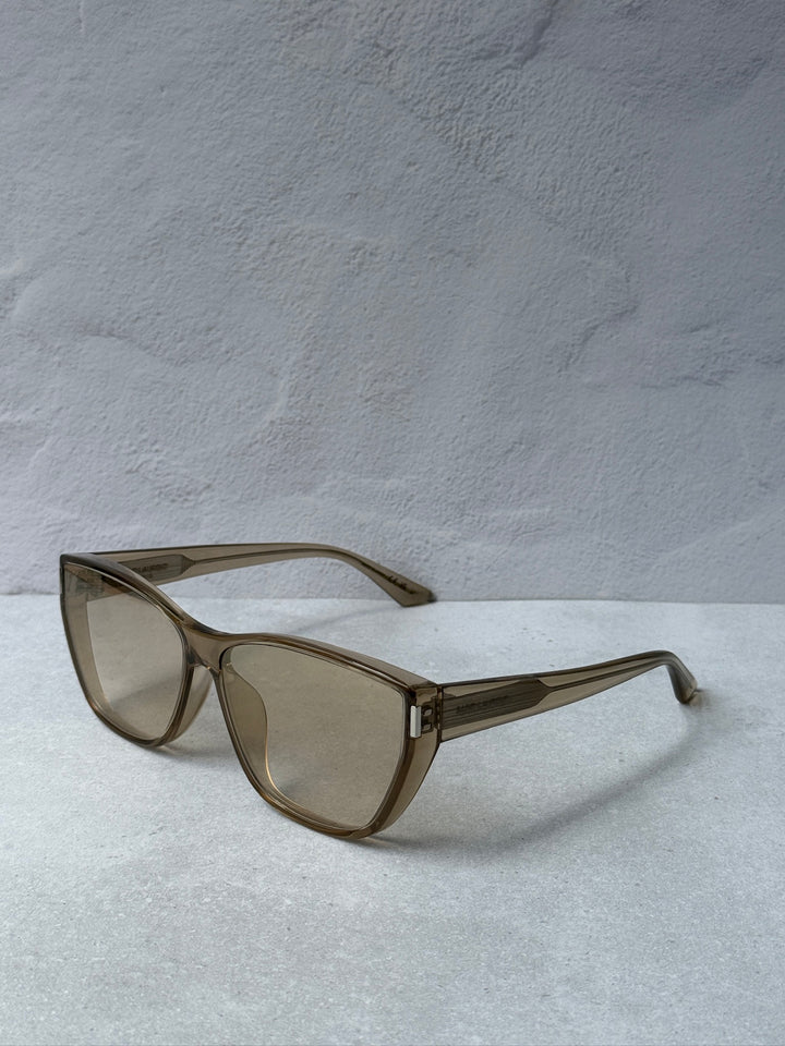 Saint Laurent SL758/F Mask Sunglasses in Champagne Mirror
