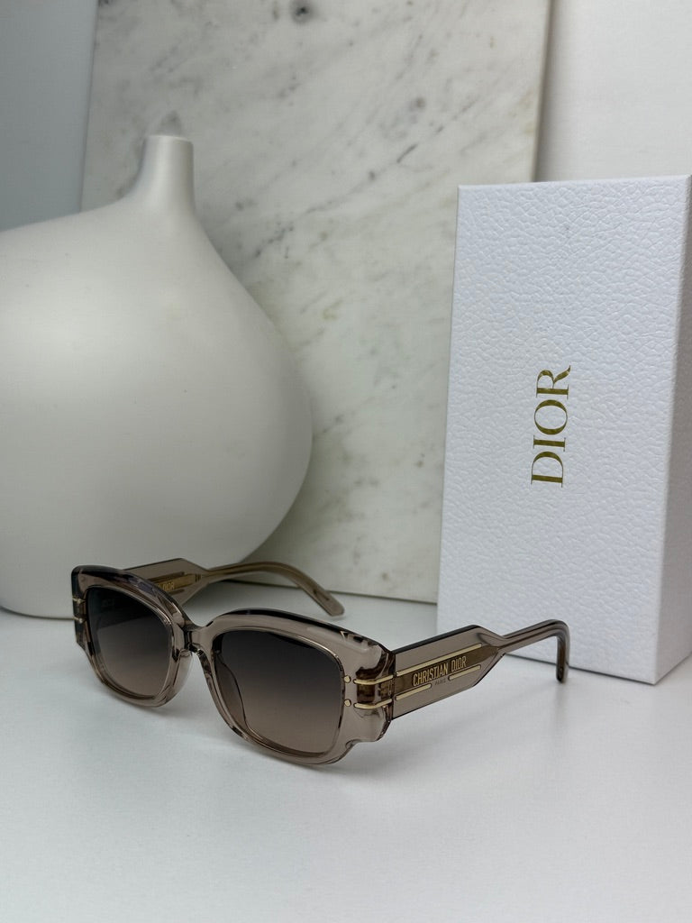 Dior Signature S13I Sunglasses in Transparent Pink