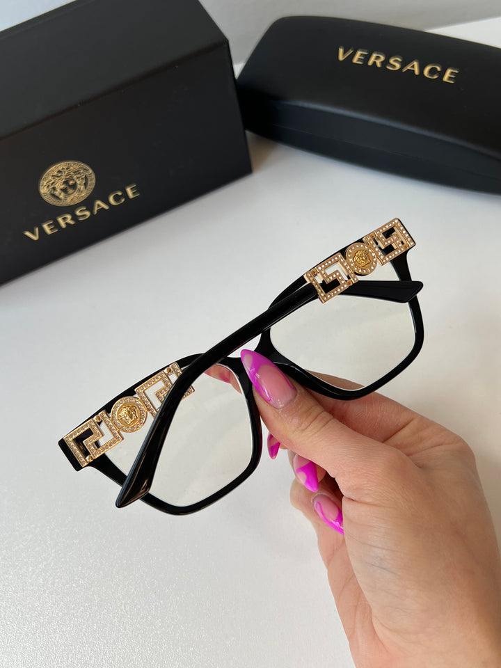 Versace VE3358-B Black Crystal Frames