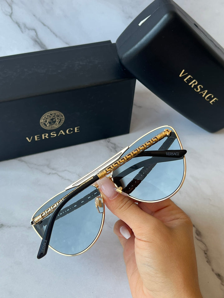 Versace VE2267 Gold Cat Eye Sunglasses