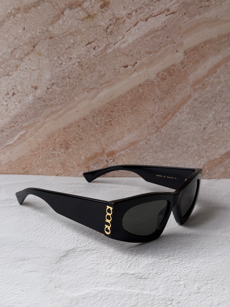 Gafas de sol extragrandes Gucci GG0817S con lentes grises 