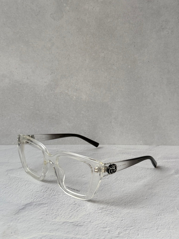 Gucci GG2028O Cat Eye Eyeglasses Frames in Transparent Clear