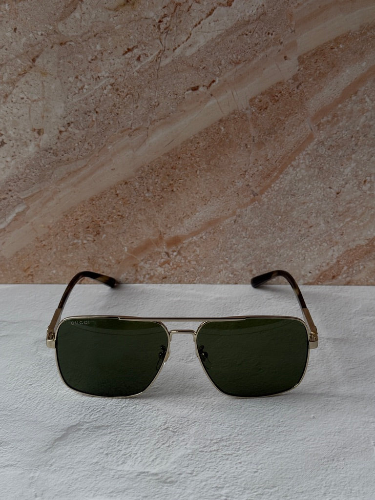 Gafas de sol de aviador doradas Gucci GG1289S