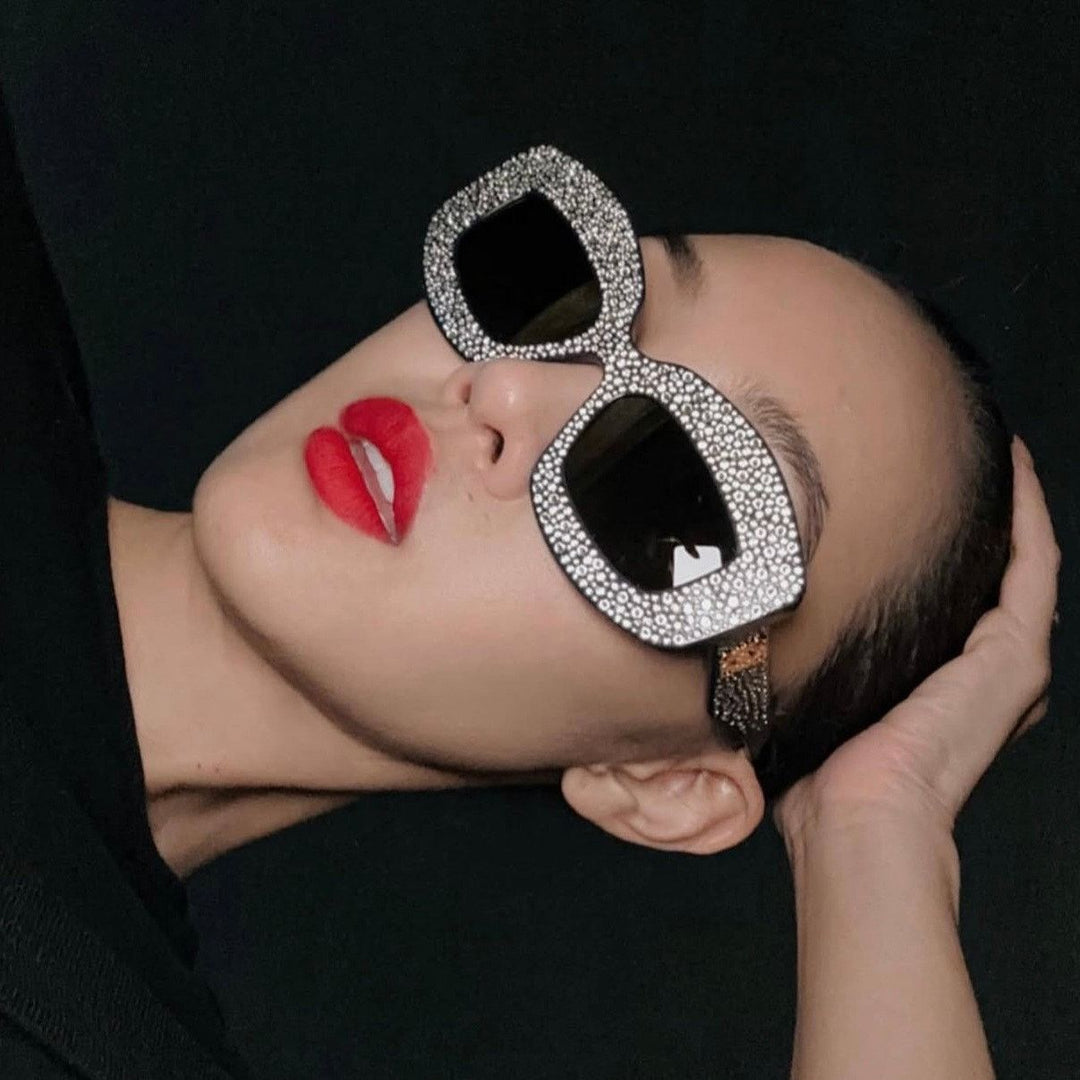 Loewe LW4114IS Anagram Sunglasses in Blue Crystal