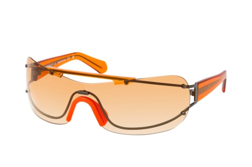Off White Big Wharf Mask Sunglasses in Orange