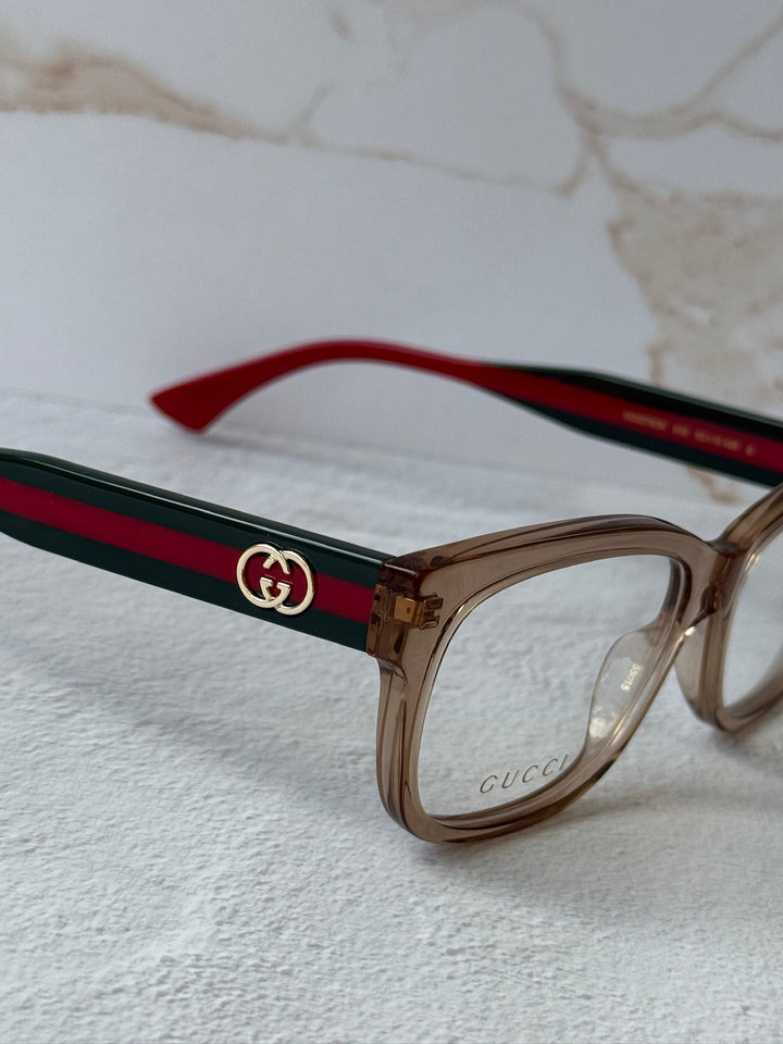 Gucci GG0278O Marcos De Piernas A Rayas Negras 