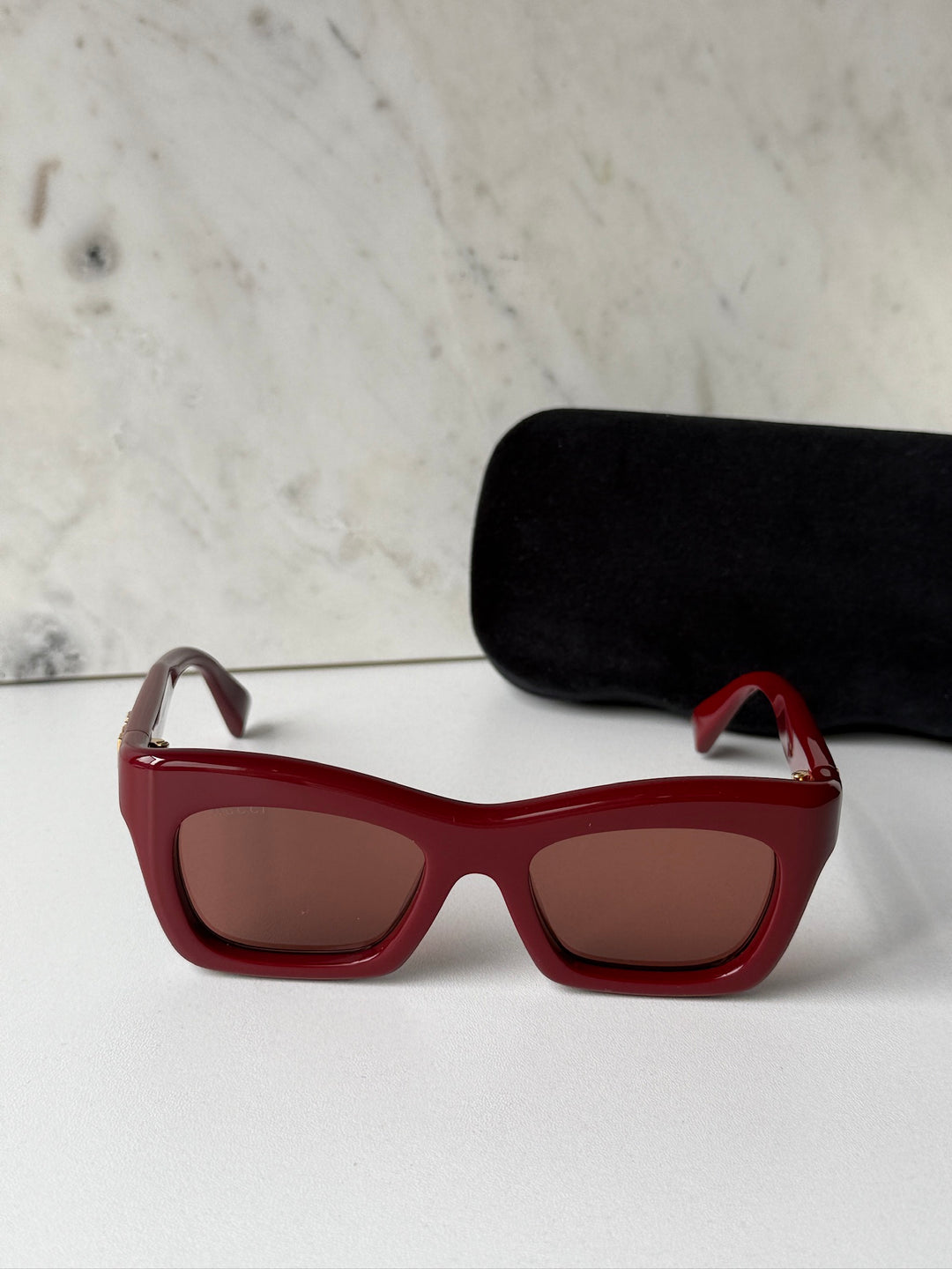 Gucci GG1773SA Cat Eye Sunglasses in Burgundy