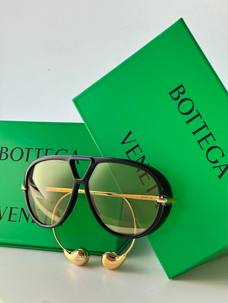 Bottega Veneta BV1273S Drop Earring Aviator Sunglasses