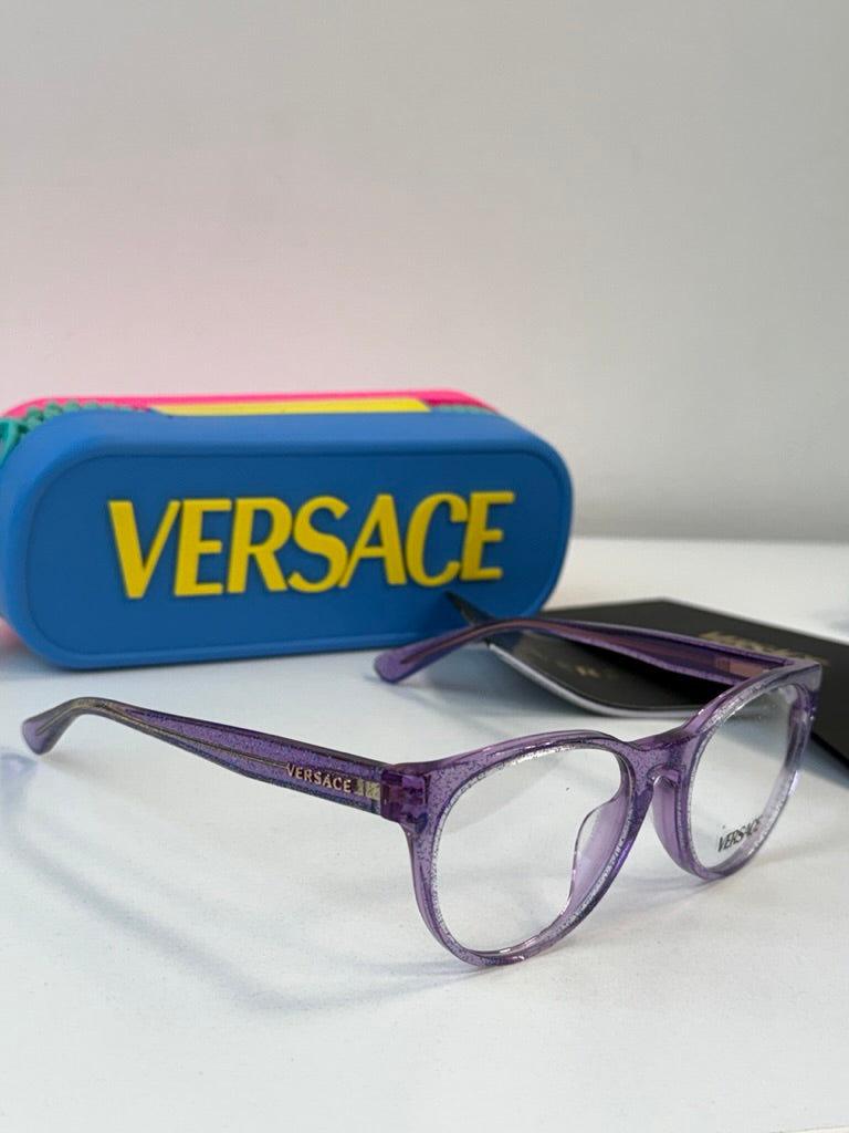 Versace Kids VK3321U Eyeglasses Frames in Purple Glitter