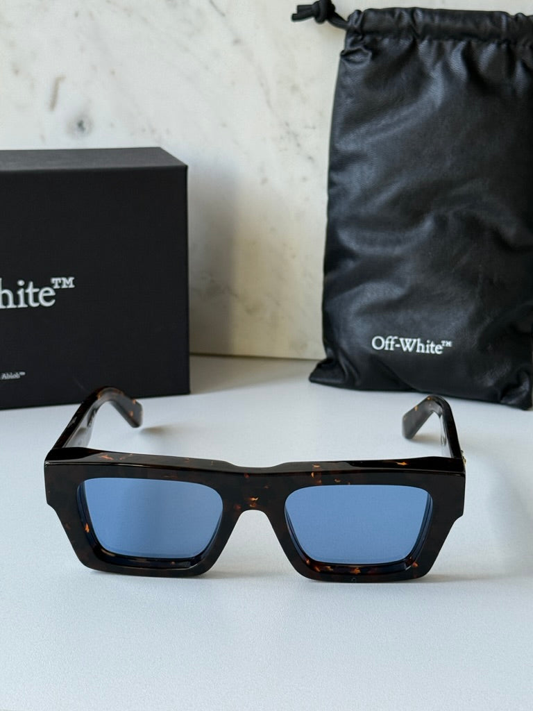Off White Oregon Sunglasses in Havana Blue