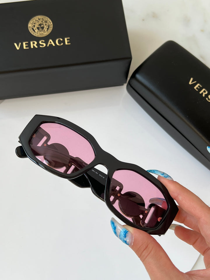 Versace VE4361 Biggie Sunglasses in Black Pink