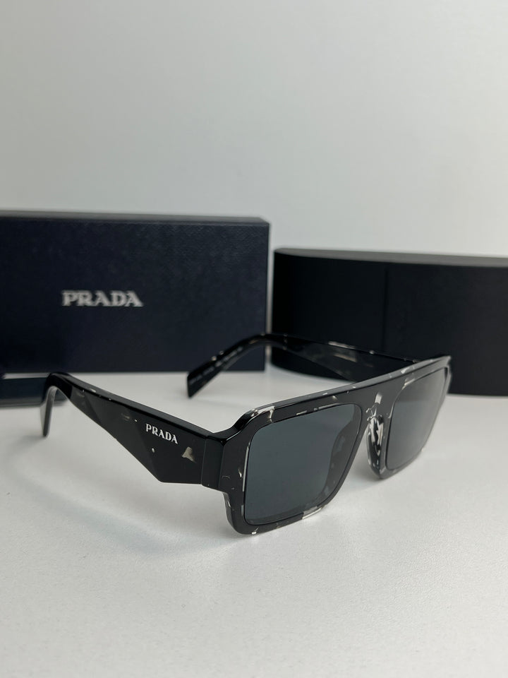 Prada PR A05S Aviator Sunglasses in Tortoise Black